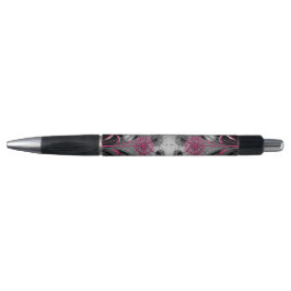 Dandelions Pink Black White Pen ボールペン