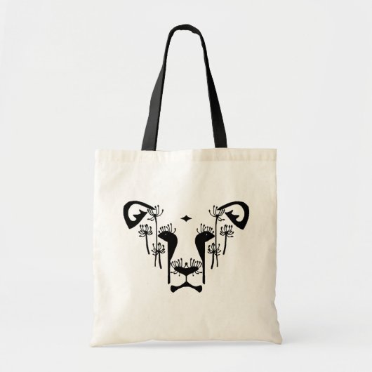 Dandiのライオンの自然なトート トートバッグ (正面)