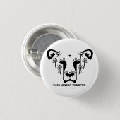 Dandiのライオンボタン 缶バッジ (正面&裏面)