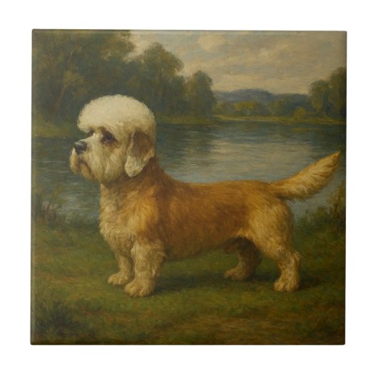 Dandi Dinmont Terrier タイル (正面)