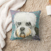 DandieエレガントなDinmontテリア クッション (ブランケット)