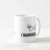 DandieユーモアのあるなDinmontテリア コーヒーマグカップ (正面右)