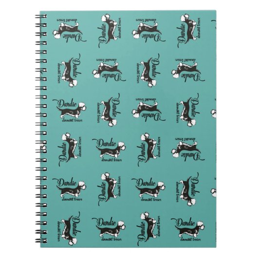 "Dandie Dinmont Terrier"  ノートブック (正面)