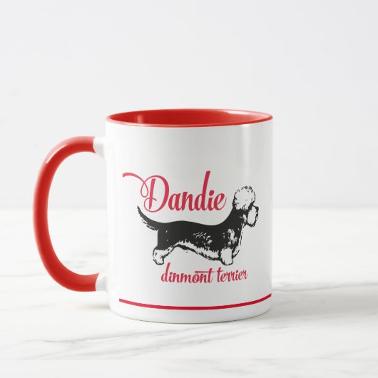 Dandie dinmont terrier マグカップ (左)