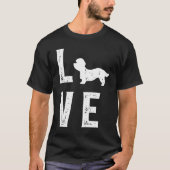Dandie Dinmont Terrier Love  1 Tシャツ (正面)