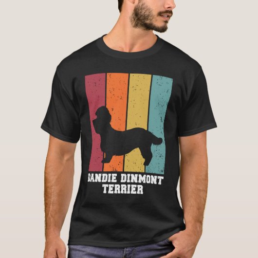 Dandie Dinmont Terrier Vintage  1 Tシャツ (正面)