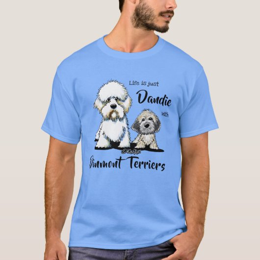 Dandie Dinmont Terriers T-Shirt Tシャツ (正面)