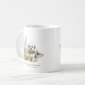 Dandie Dinmont | Watercolor Dog & Breed Quote コーヒーマグカップ (正面左)