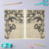 Dandilionのコーベルのがらくたジャーナル要素シート 薄葉紙 (クラフト)