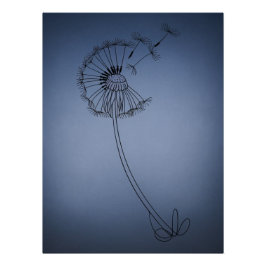 dandilion flower ポスター