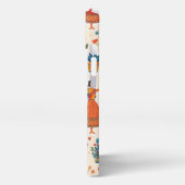 Dandiyaナイトシームレスパターン – インディアンフェスティバル iPhoneケース (左側面)