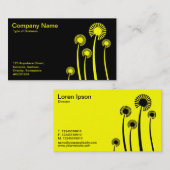 DandyLion時計 – 黒と黄II 名刺 (正面/裏面)