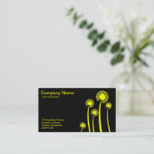 DandyLion時計 – 黒と黄II 名刺 (スタンド正面)