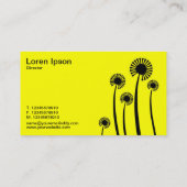 DandyLion時計 – 黒と黄II 名刺 (裏面)