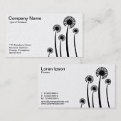 DandyLion時計 – 黒オン白(金ゴールド) 名刺 (正面/裏面)