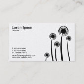 DandyLion時計 – 黒オン白(金ゴールド) 名刺 (裏面)