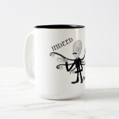 DandySlendy - Slendermanは茶マグを飲みます ツートーンマグカップ (正面左)