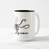 DandySlendy - Slendermanは茶マグを飲みます ツートーンマグカップ (正面右)