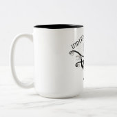 DandySlendy - Slendermanは茶マグを飲みます ツートーンマグカップ (左)