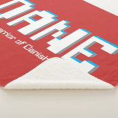 Dane男の子の名前と意味ピクセル文字ゲーマー シェルパブランケット (3/4)