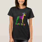 Dane Dog Lover Mardi Gras Carnival Jester Premium Tシャツ (正面)