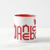 Danebodの赤のロゴ マグカップ (中央)