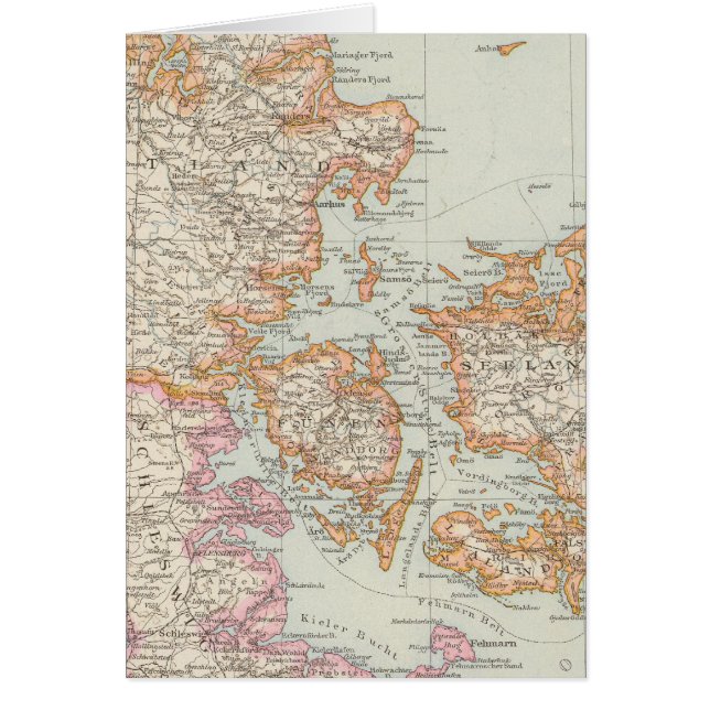 Danemark -デンマークマップ (正面)