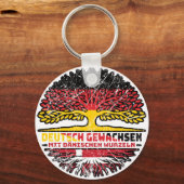 Dänemark Dänisch Deutsch Deutschland Baum Wurzel キーホルダー (裏面)