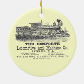 Danforth LocomotiveおよびMachine Company 1852年 セラミックオーナメント (裏面)
