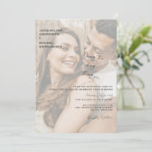 Dang Thingを行うカップルモダン写真 招待状 (スタンド正面)