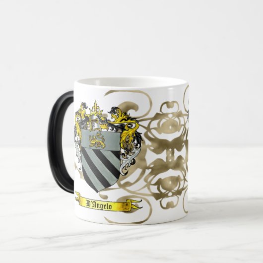 D'Angeloの紋章付き外衣 モーフィングマグカップ (正面左)
