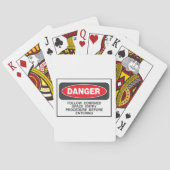 Danger Confined Space Entry Safety Warning トランプ (裏面)