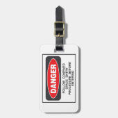 Danger Confined Space Entry Safety Warning ラゲッジタグ (正面縦)