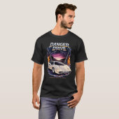 Danger Drive – Full Speed in Hell Retro 80s Superc Tシャツ (正面フル)