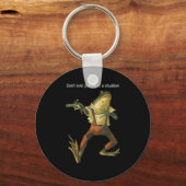 Danger Frog Dont Ever Put Me In A Situation Retro  キーホルダー (正面)