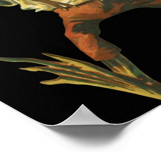 Danger Frog Dont Ever Put Me In A Situation Retro  ポスター (角)