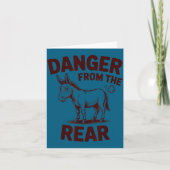 Danger From The Rear Funny Humor  カード (正面)