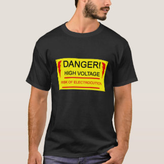 Danger, high voltage tee tシャツ
