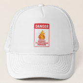 Danger Highly Flammable Person キャップ (正面)