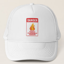 Danger Highly Flammable Person キャップ