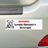 DANGER!, Living Sec... バンパーステッカー (車上)