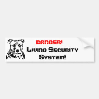 DANGER!, Living Sec... バンパーステッカー