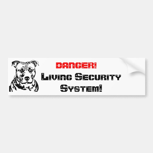 DANGER!, Living Sec... バンパーステッカー (正面)