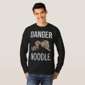Danger Noodle  Herpetologist Ophidian Snake Tシャツ (正面フル)