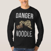 Danger Noodle  Herpetologist Ophidian Snake Tシャツ (正面)