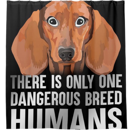 Dangerous Breed |Funny Lover Gift シャワーカーテン (正面)