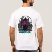 Dangerous Love Barbed Wire Heart Grenade Urban T-S Tシャツ (裏面)