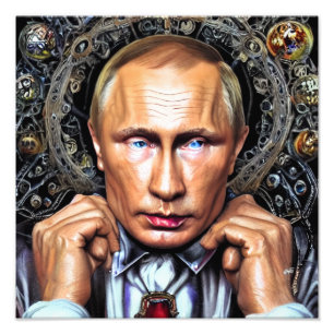 dangerous man Vladimir Putin フォトプリント
