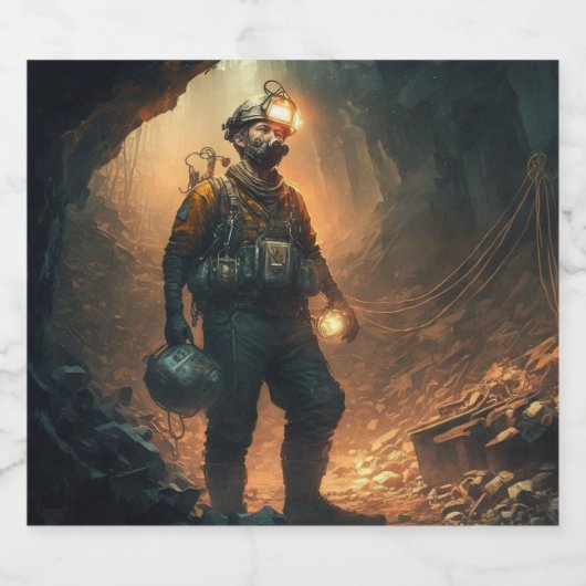 Dangerous Mines ビールラベル (シングルラベル)