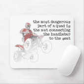 Dangerous Nut Quad ATV Off-Road Mousepad Mouse Pad マウスパッド (マウス)
